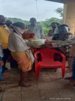 Foodgrain distribution at panaswadi and takechiwadi gaon Neral
